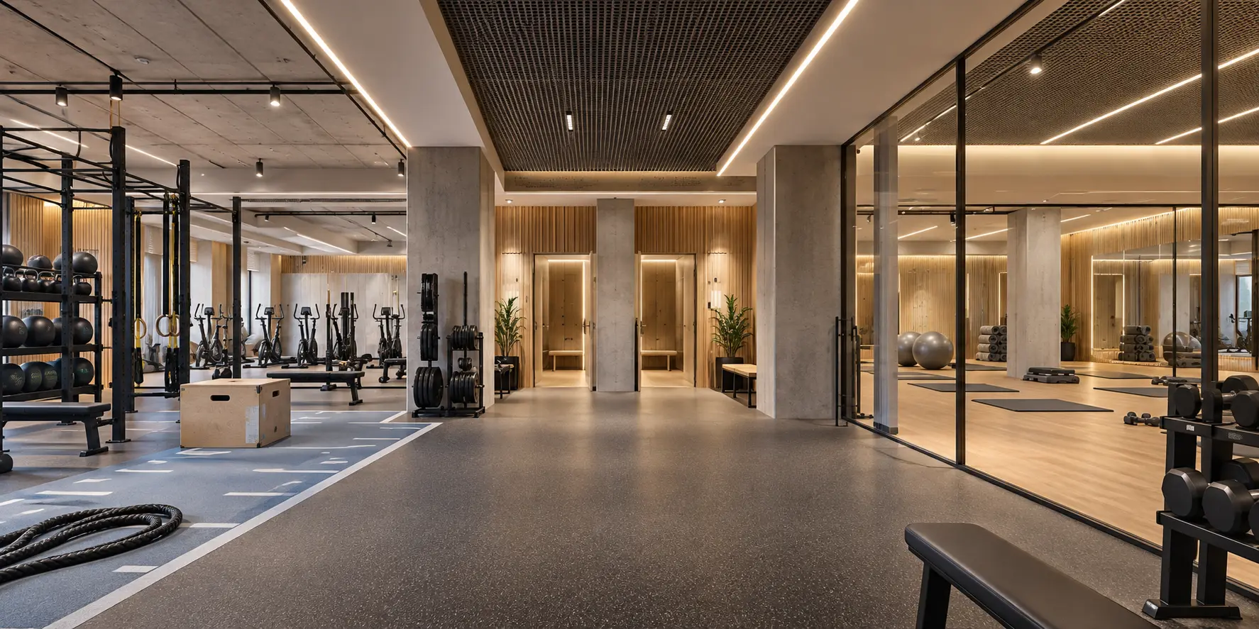Concept de sală de fitness